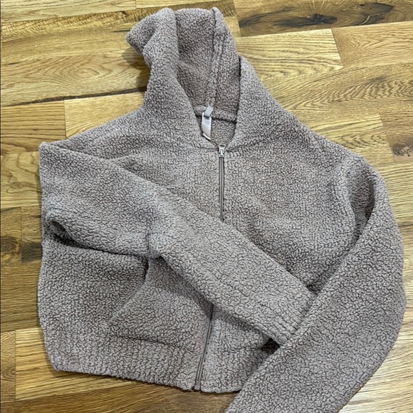 SKIMS Cozy Knit Crop Zip Up Hoodie - Size S/M - Picture 1 of 5